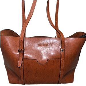 Brown Leather Tote Bag